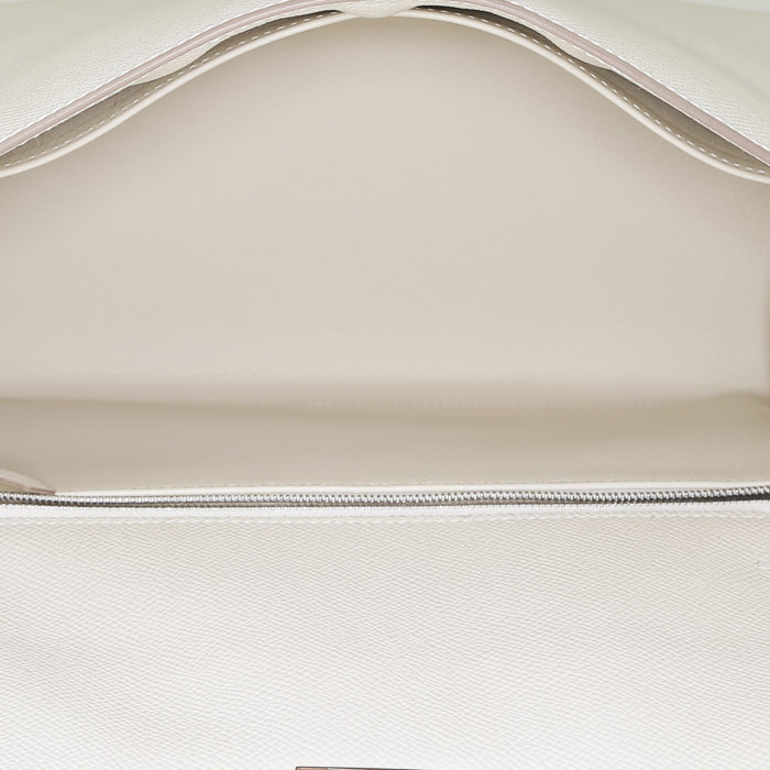 Borsa Hermès  Kelly 32 cm in pelle Epsom Craie - Detail D3