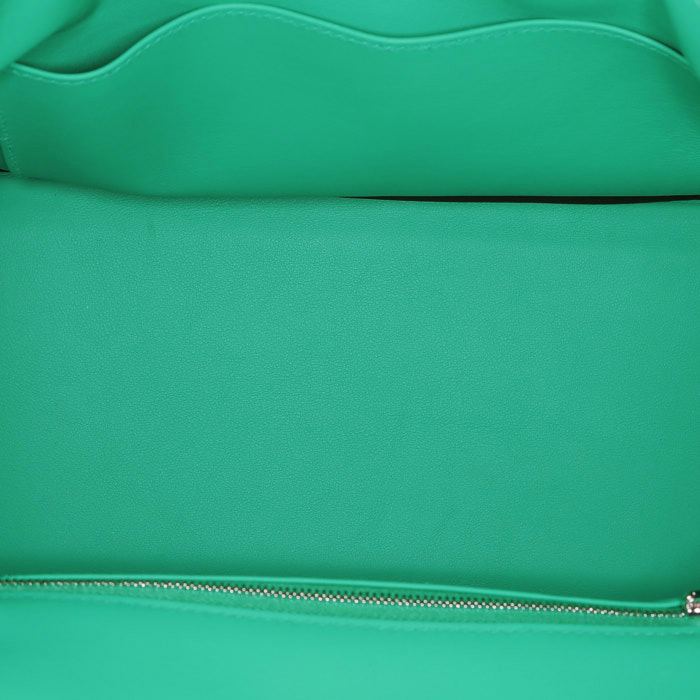 Borsa Hermès  Birkin 25 cm in pelle Swift verde Menthe - Detail D2