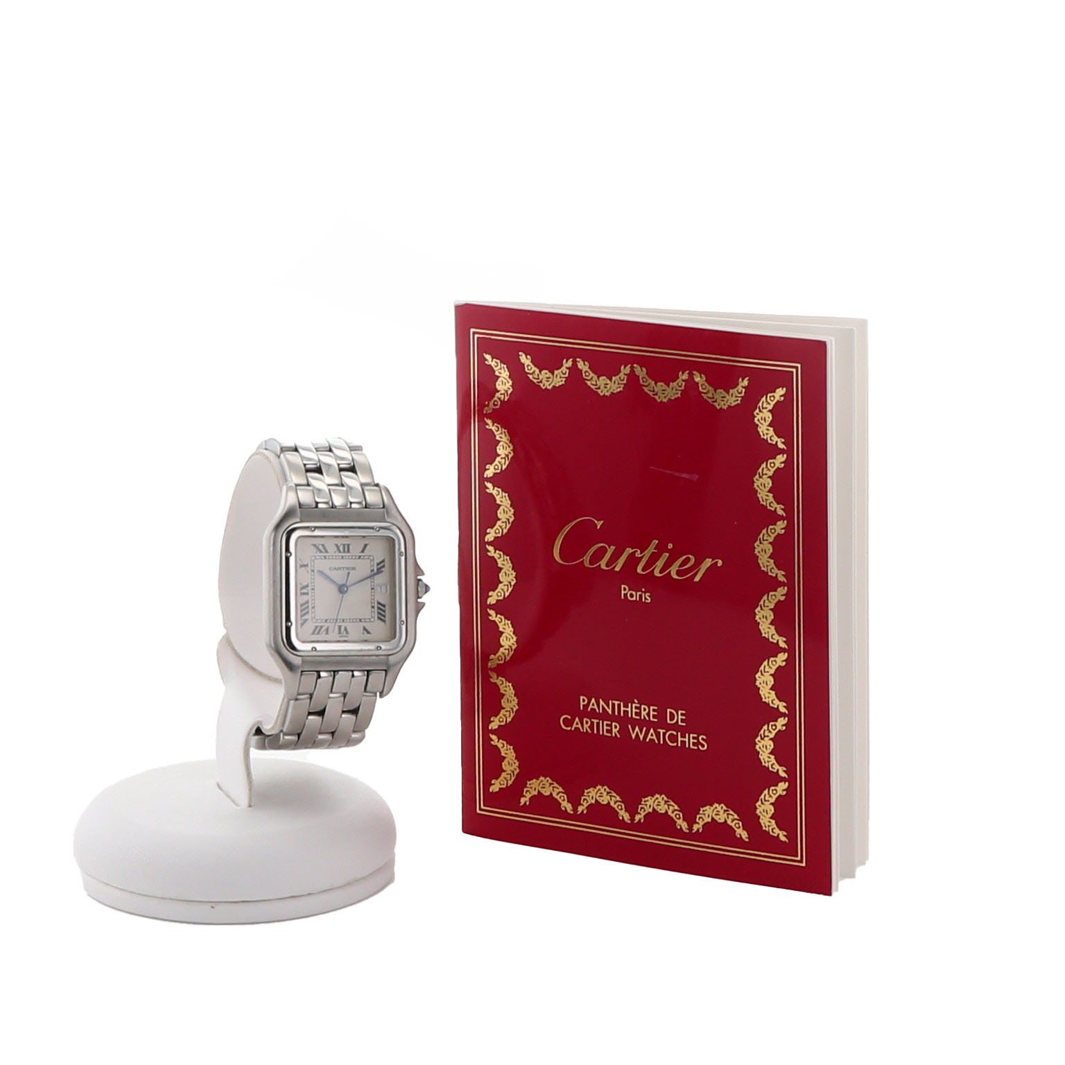 Reloj Cartier Panthère de acero Ref: Cartier - 1300  Circa 1997 - Detail D2