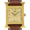 Hermès Heure H  in gold plated Ref: Hermes - HH1.201  Circa 1990 - 00pp thumbnail