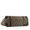 Shopping bag Celine   in tela siglata nera e beige - Detail D4 thumbnail