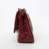 Chanel  Timeless Jumbo shoulder bag  in red patent quilted leather - Detail D6 thumbnail