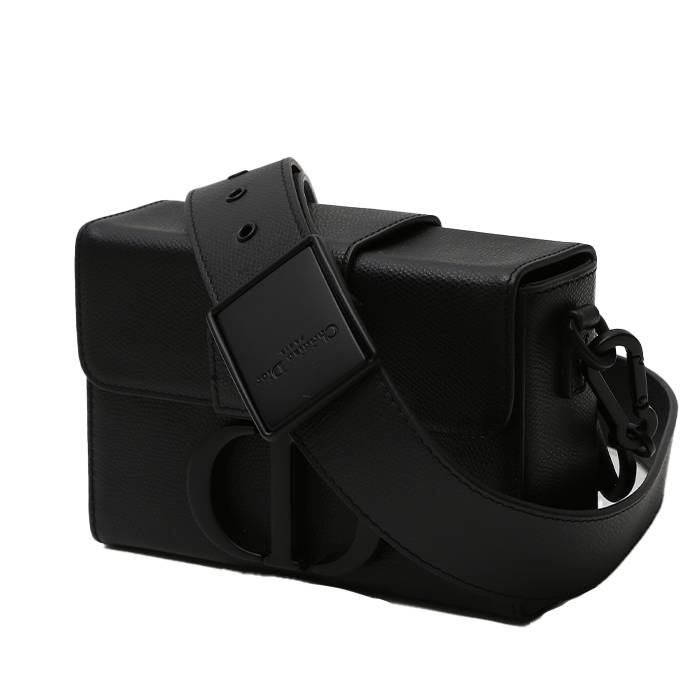 Dior Box 30 Montaigne shoulder bag in black leather