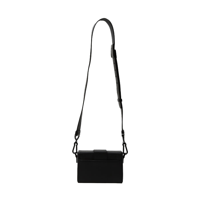Dior Box 30 Montaigne shoulder bag in black leather - Detail D8