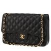 Borsa a tracolla Chanel  Timeless Jumbo in pelle martellata e trapuntata nera - 00pp thumbnail