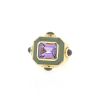 Chanel  signet ring in yellow gold, amethyst and colored stones - 00pp thumbnail