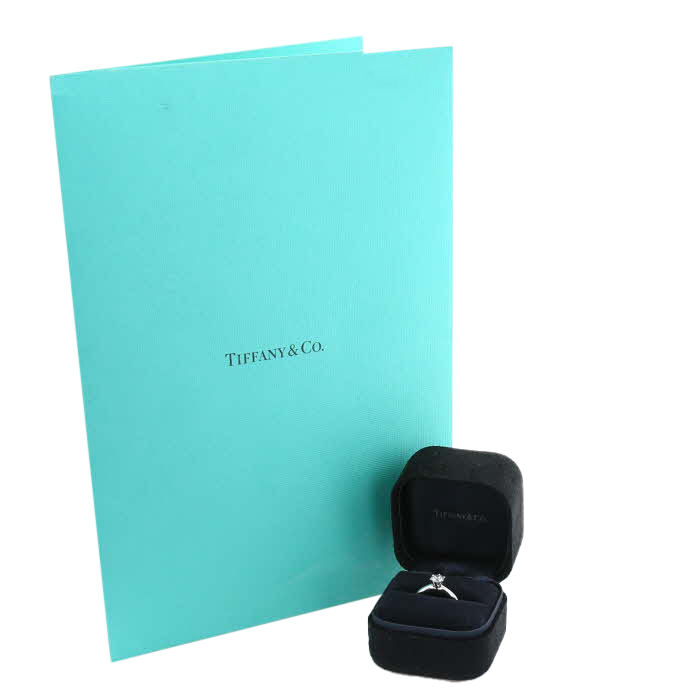 Sortija Tiffany & Co Setting de platino y diamante - Detail D2