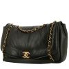 Chanel  Vintage Diana shoulder bag  in black leather - 00pp thumbnail