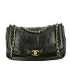 Chanel  Vintage Diana shoulder bag  in black leather - 360 thumbnail