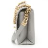 Chanel   handbag  in grey quilted grained leather - Detail D6 thumbnail
