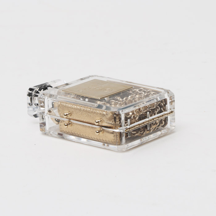 Minaudière Chanel Editions Limitées en plexiglas transparent - Detail D5