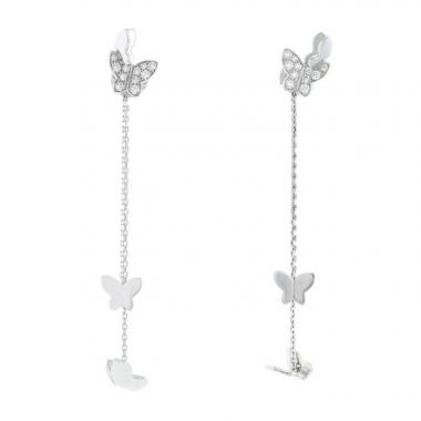 Lorenz Bäumer  earrings in white gold and diamonds