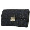 Dior   pouch  in blue and black canvas - 00pp thumbnail