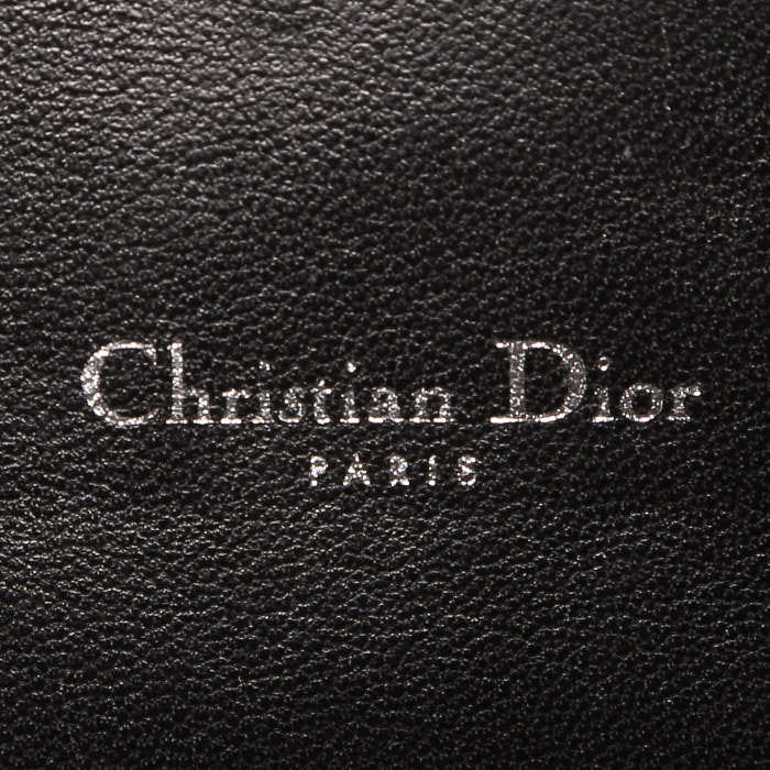 Dior   pouch  in blue and black canvas - Detail D3