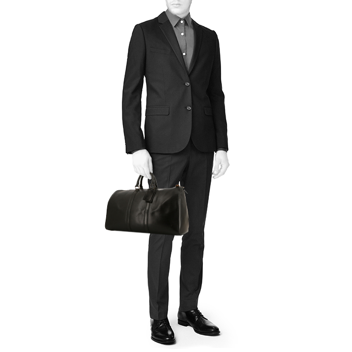 Borsa da viaggio Louis Vuitton  Keepall 45 in pelle Epi nera - Detail D1