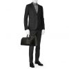Bolsa de viaje Louis Vuitton  Keepall 45 en cuero Epi negro - Detail D1 thumbnail