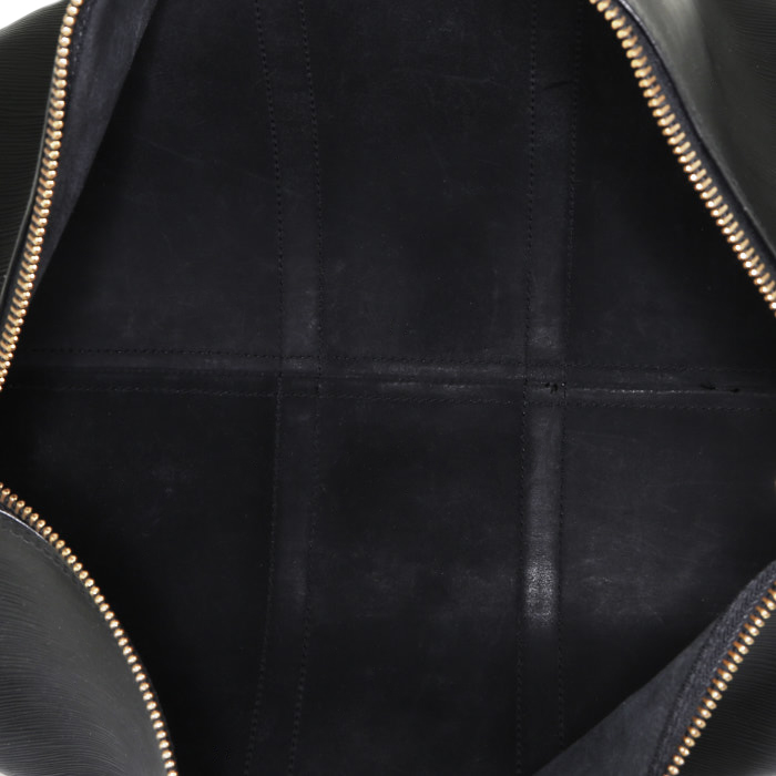 Borsa da viaggio Louis Vuitton  Keepall 45 in pelle Epi nera - Detail D2
