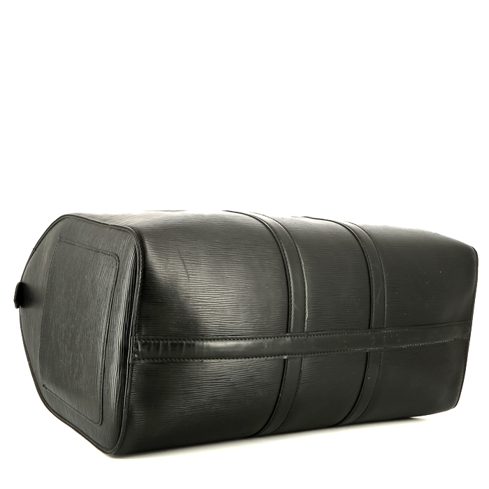Borsa da viaggio Louis Vuitton  Keepall 45 in pelle Epi nera - Detail D4