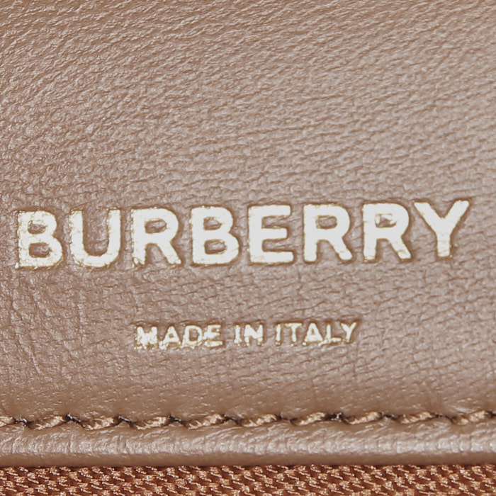 Burberry  Olympia size XL  shoulder bag  in beige leather - Detail D3