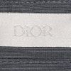 Bolsito de mano Dior   en lona Monogram Oblique beige y azul - Detail D4 thumbnail