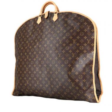 Porta abiti Louis Vuitton  Porte-habits in tela monogram marrone e pelle naturale