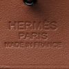 Borsa a tracolla Hermès  Herbag in tela rosa e pelle marrone - Detail D5 thumbnail