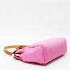 Hermès  Herbag shoulder bag  in pink canvas  and brown leather - Detail D6 thumbnail