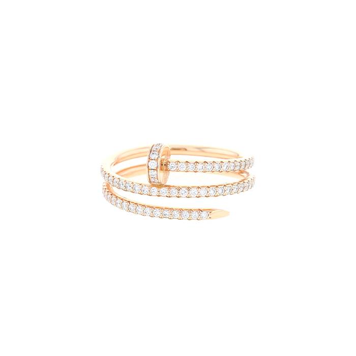 Cartier Juste un clou ring in pink gold and diamonds - 00pp