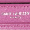 Saint Laurent  Cassandre shoulder bag  in fuchsia leather - Detail D4 thumbnail