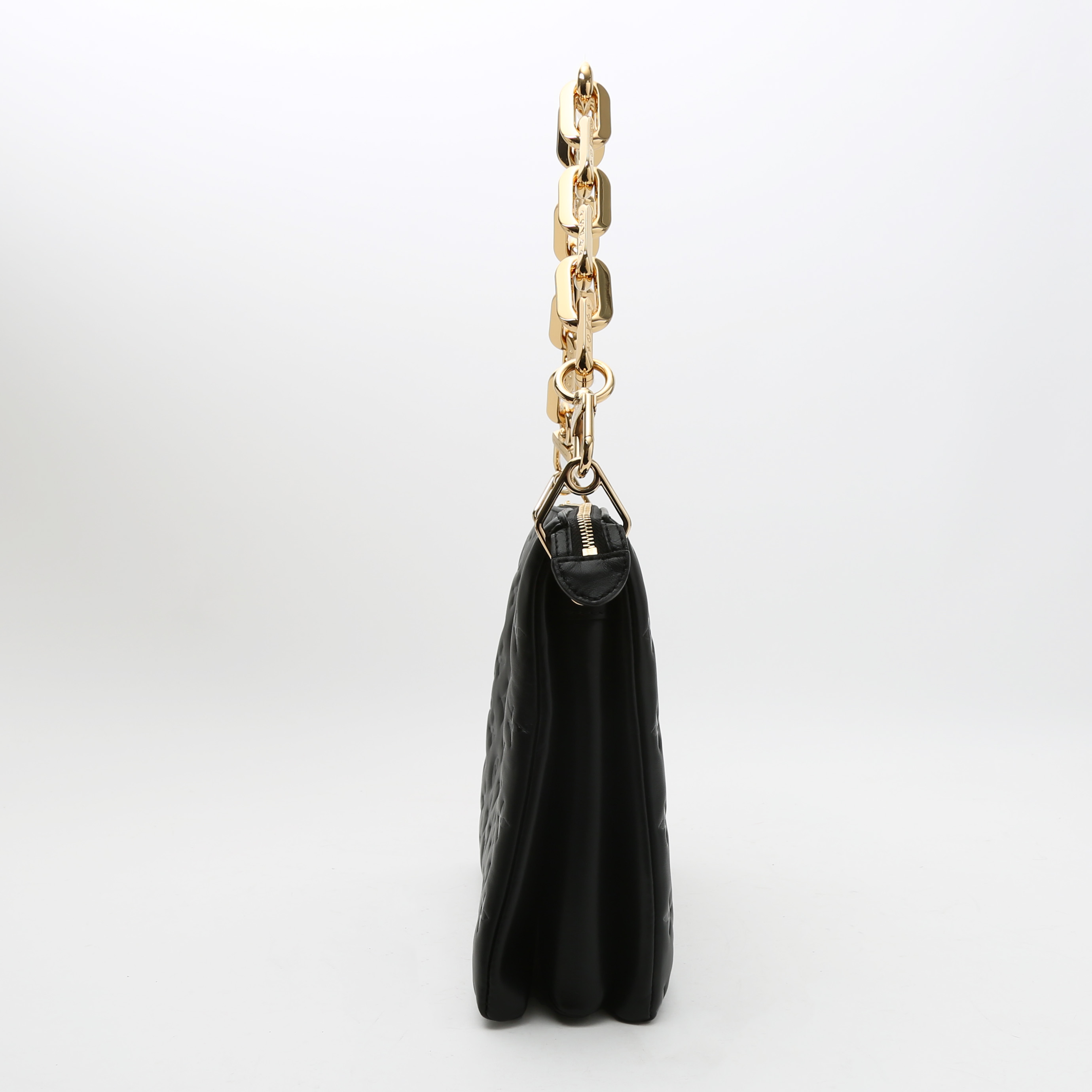 Louis Vuitton Coussin handbag in black empreinte monogram leather - Detail D6