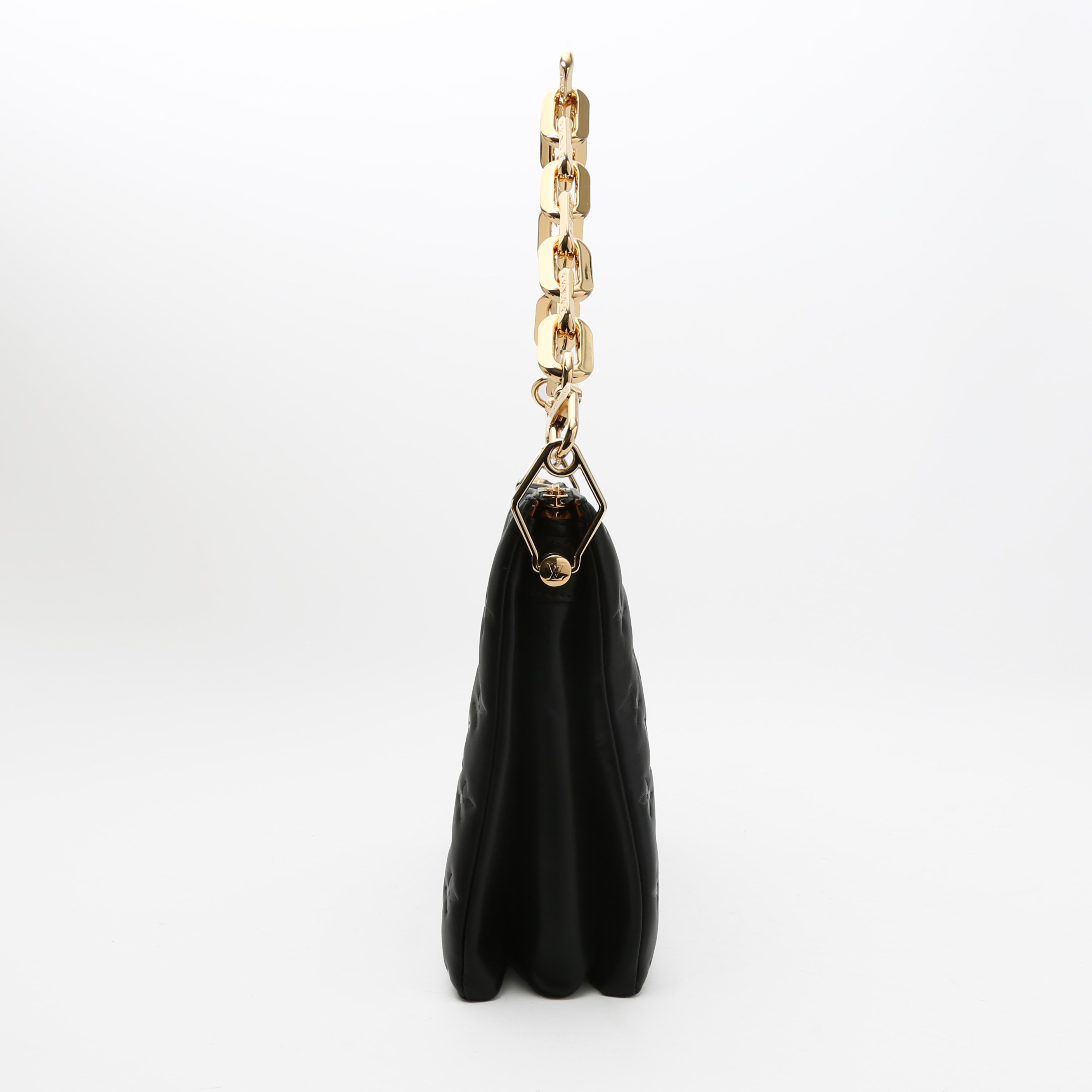Louis Vuitton Coussin handbag in black empreinte monogram leather - Detail D7
