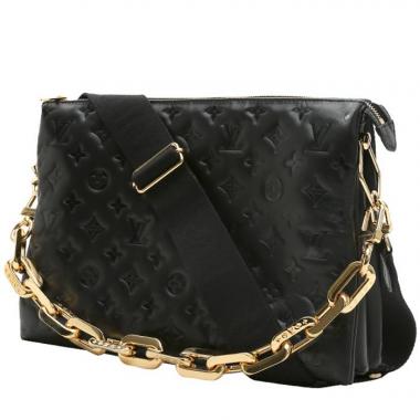 Bolso de mano Louis Vuitton  Coussin en cuero monogram huella negro