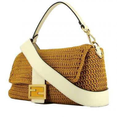 Borsa Fendi  Baguette in tela ocra