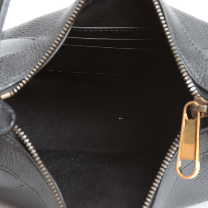 Sac à main Gucci  Aphrodite Petit en cuir grainé noir - Detail D2