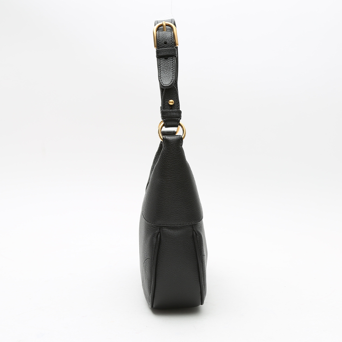Bolso de mano Gucci  Aphrodite Petit en cuero granulado negro - Detail D6