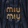 Bolso bandolera Miu Miu  Miu Wander en cuero acolchado con motivos de espigas azul marino - Detail D1 thumbnail