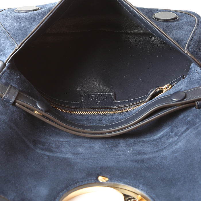 Sac à main Gucci  Blondie en daim bleu - Detail D3