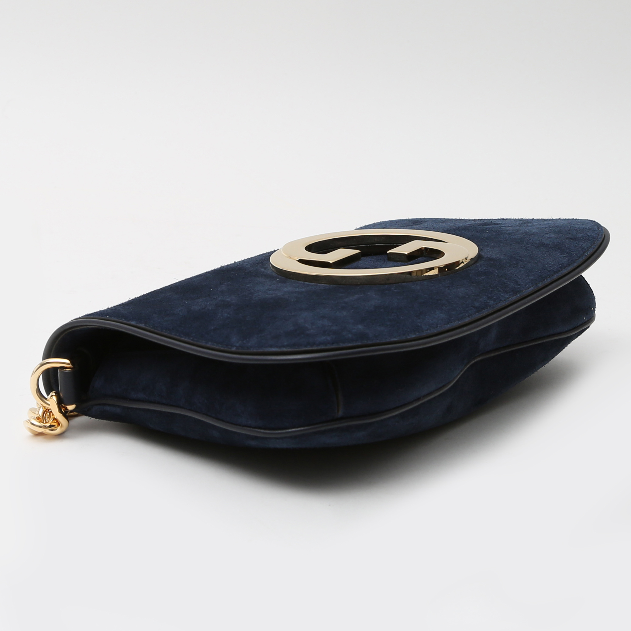 Borsa Gucci  Blondie in camoscio blu - Detail D5