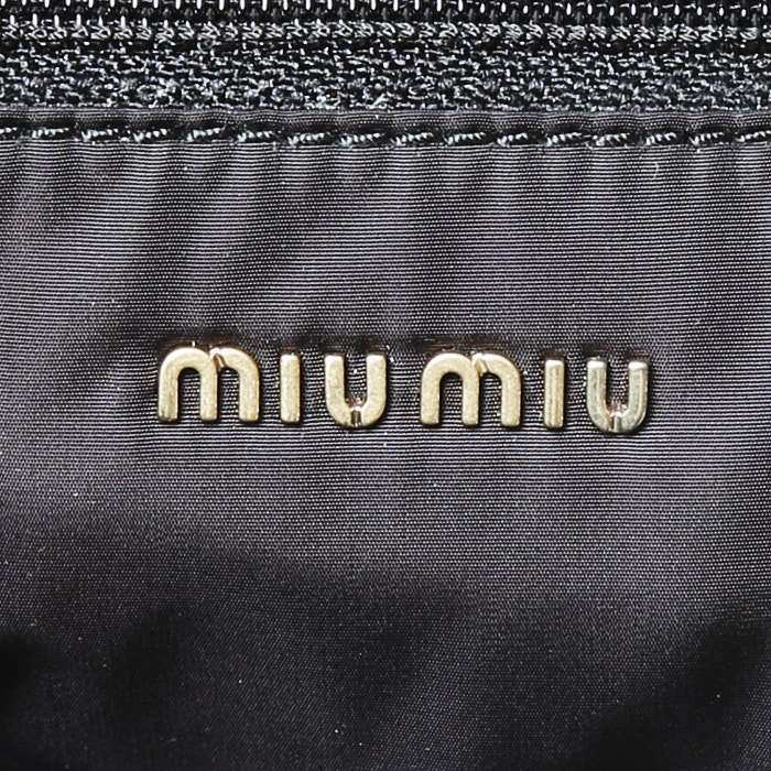 Borsa Miu Miu   in pelle nera - Detail D4