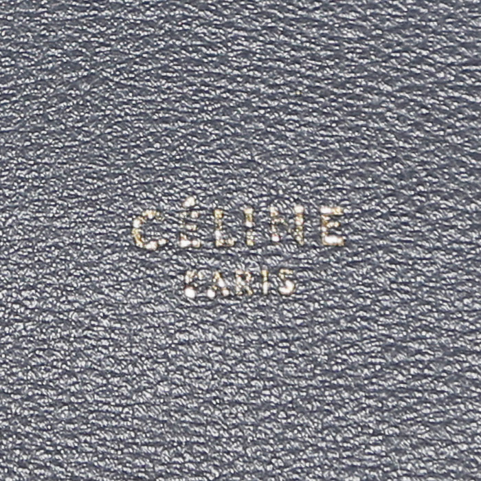 Bolso de mano Celine  All Soft en cuero beige color burdeos y negro - Detail D4