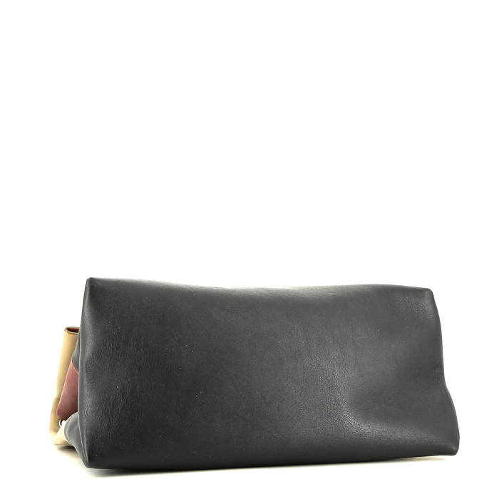 Borsa Celine  All Soft in pelle beige bordeaux e nera - Detail D5