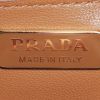 Prada Cahier shoulder bag  in blue leather  and raphia - Detail D3 thumbnail