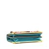 Sac bandoulière Prada Cahier en cuir bleu et raffia - Detail D4 thumbnail