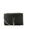 Saint Laurent  Kate Pompon shoulder bag  in black python - 360 thumbnail