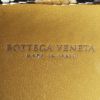 Bottega Veneta  Knot pouch  in gold satin  and beige python - Detail D4 thumbnail
