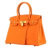 Bolso de mano Hermès  Birkin 30 cm en cuero togo naranja - 00pp thumbnail