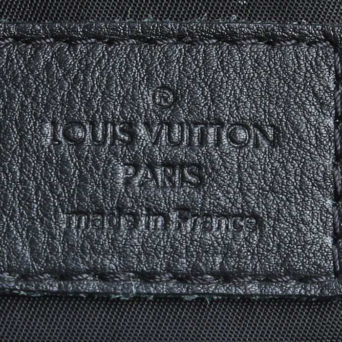 Mochila Louis Vuitton  Palm Springs Backpack Mini en lona Monogram marrón y cuero negro - Detail D4
