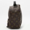 Zaino Louis Vuitton  Palm Springs Backpack Mini in tela monogram marrone e pelle nera - Detail D6 thumbnail