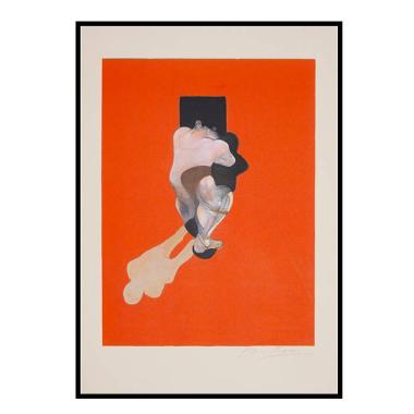 Francis Bacon, "Triptych" (Centre), lithographie en couleurs sur papier, signée, de 1983