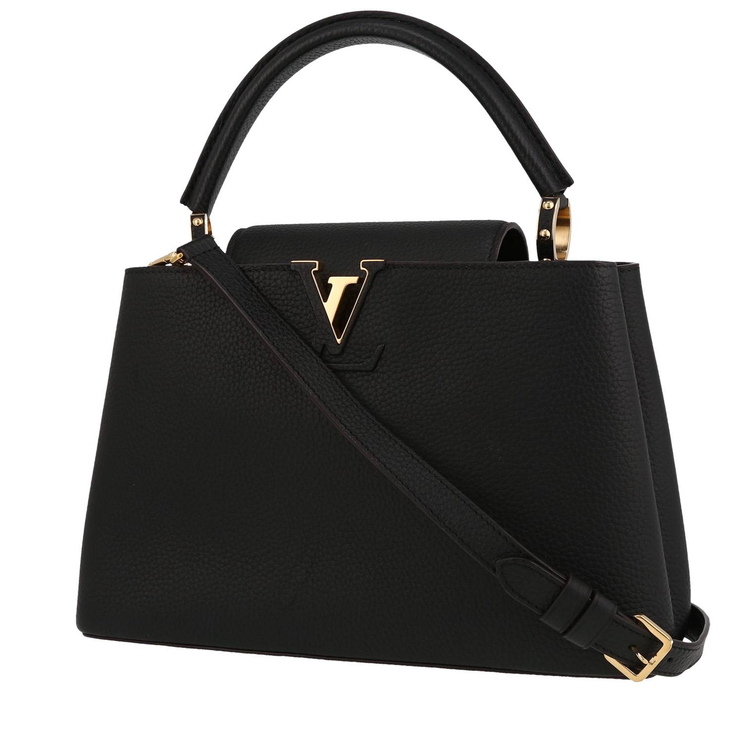 Louis Vuitton Beige Taurillon Leather Capucines MM Bag